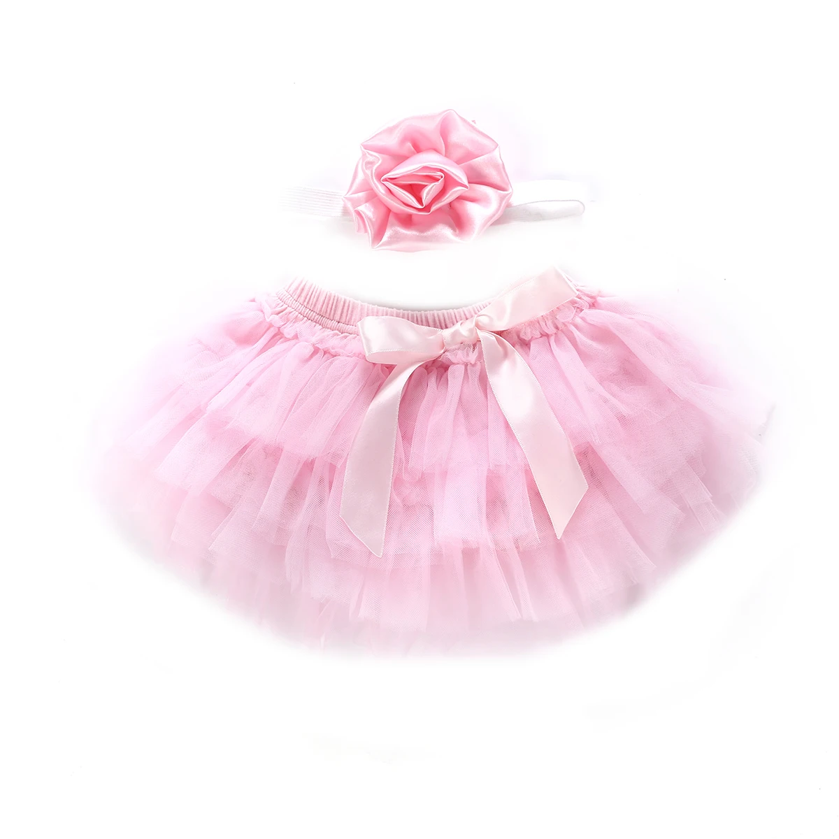 Одежда для новорожденных девочек, Слои Юбка-американка для балета и танцев шорты юбка, юбка из тюля, юбка-пачка для девочек+ Головные уборы - Цвет: B
