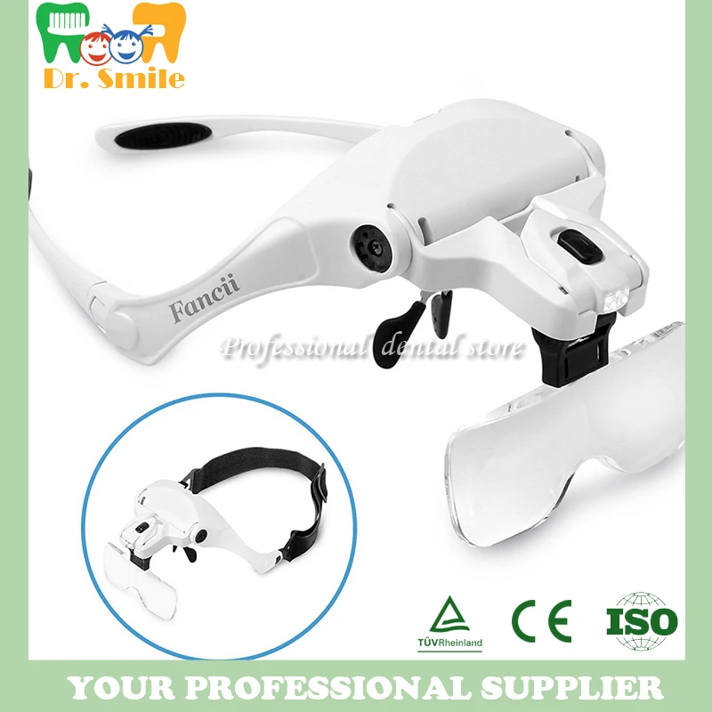 Mask type Dental LED Magnifier Intraoral dental Loupe instruments