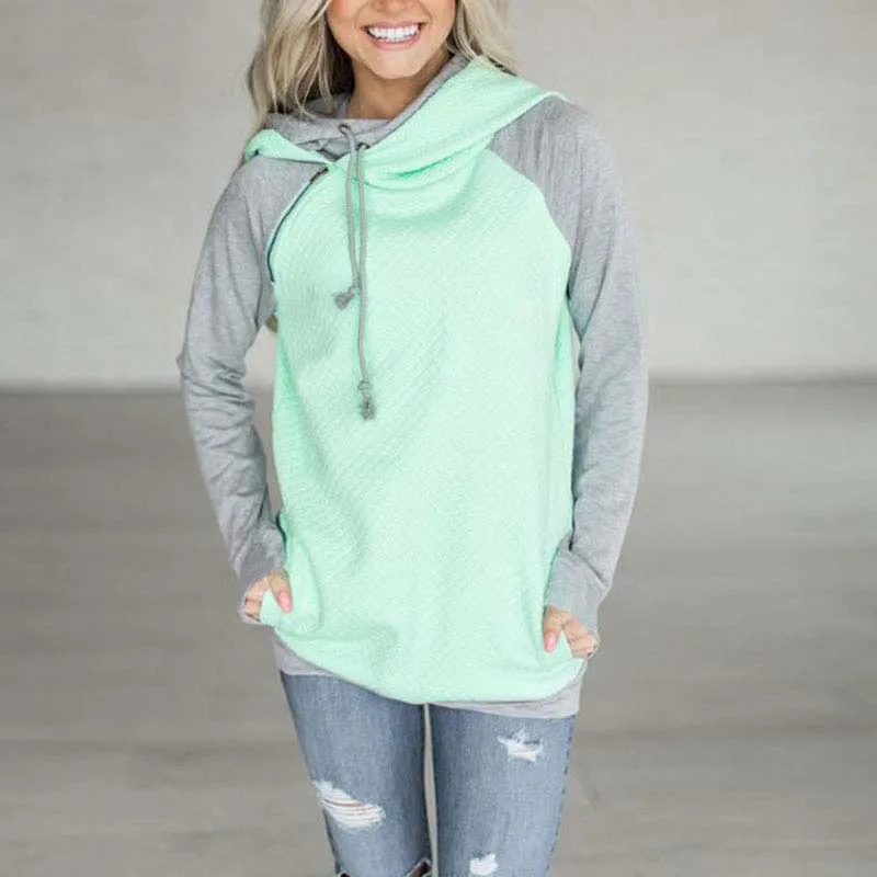 الخريف ثياب الشتاء بقلنسوة البلوز المرأة الدافئة مقنع البلوز الإناث هوديس النساء هودي السيدات زائد حجم رشاقته البلوز الوردي الخريف ثياب الشتاء بقلنسوة البلوز المرأة الدافئة مقنع البلوز الإناث هوديس النساء هودي السيدات زائد حجم رشاقته البلوز الوردي