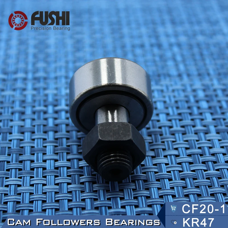 

KR47 CF20-1 Cam Followers Bearing 20mm ( 1 PC ) Stud Type Track Rollers KRV47 CF20B NAKD47 KR47PP / UU Bearings CF-20-1