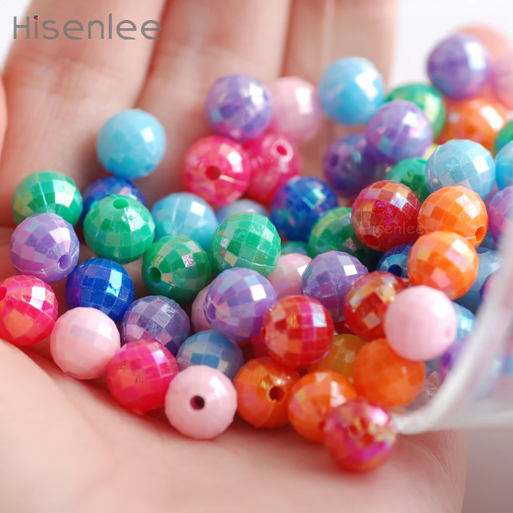 Buy Hisenlee 8mm Pure color blending 144pcs/bag Lovely