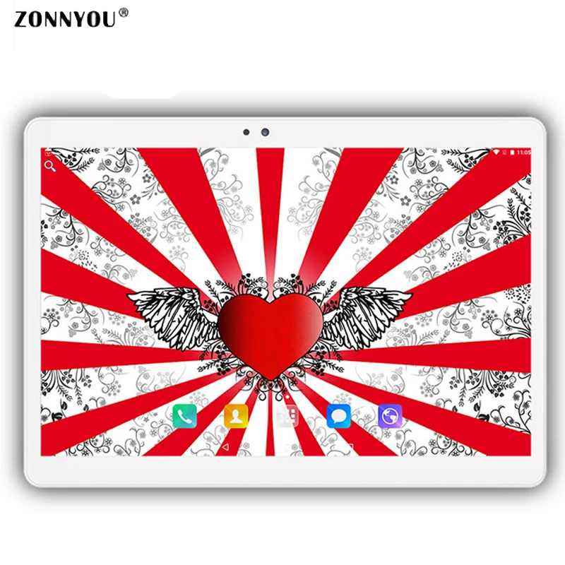 

10.1 inch Tablets Android 7.0 3G/4G Phone Call Quad Core 2GB ROM 32GB Dual SIM-kaart WIFI Bluetooth4.0 Tablet PC +Keyboard