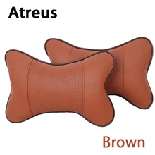 Atreus 2 шт. автомобильные аксессуары защита подголовника подушка для шеи для VW polo passat b5 b6 Mazda 3 6 Toyota corolla Ford focus 2 3