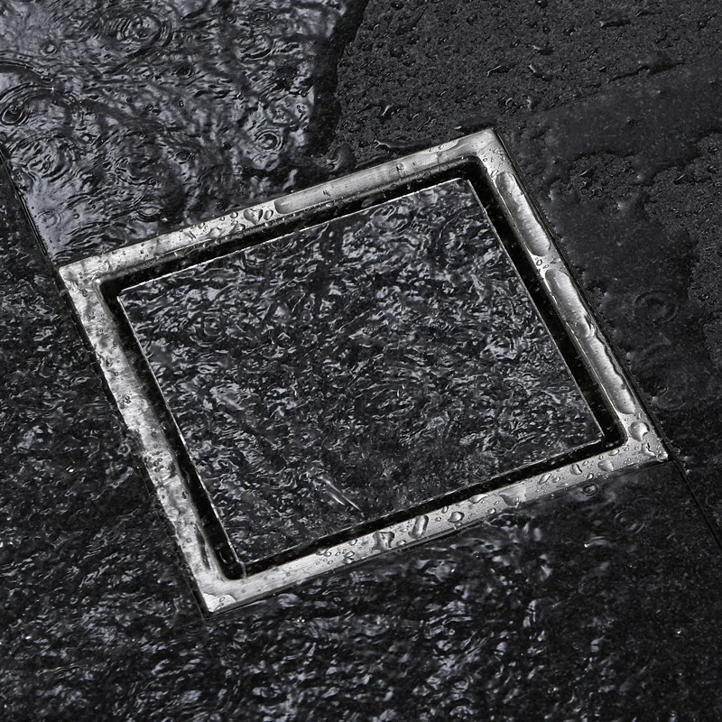 Billig Freies verschiffen Fliesen Legen Platz Boden Abfall Roste Bad Dusche Ablauf 110x110 oder 150x150mm, 304 edelstahl