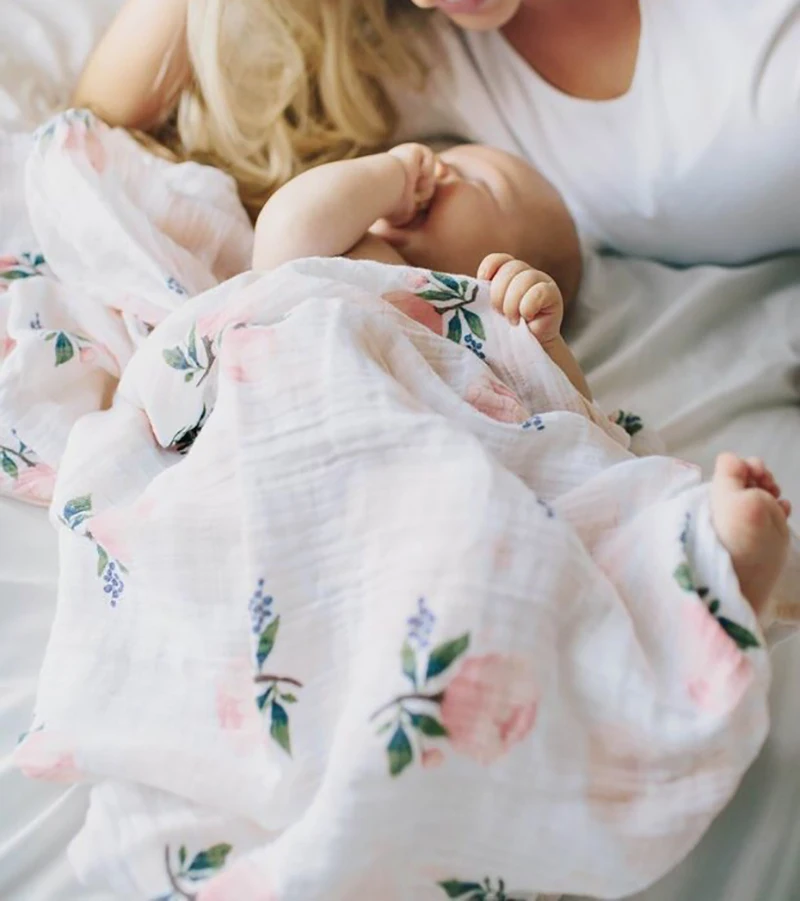 

Muslin Baby Blankets Newborn Cotton Gauze Wrapped Blanket Baby Bath Towel