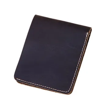 

New high quality Cow wallet leather casual handmade Money wallet retro fashion crazy horse leather simple men's wallet