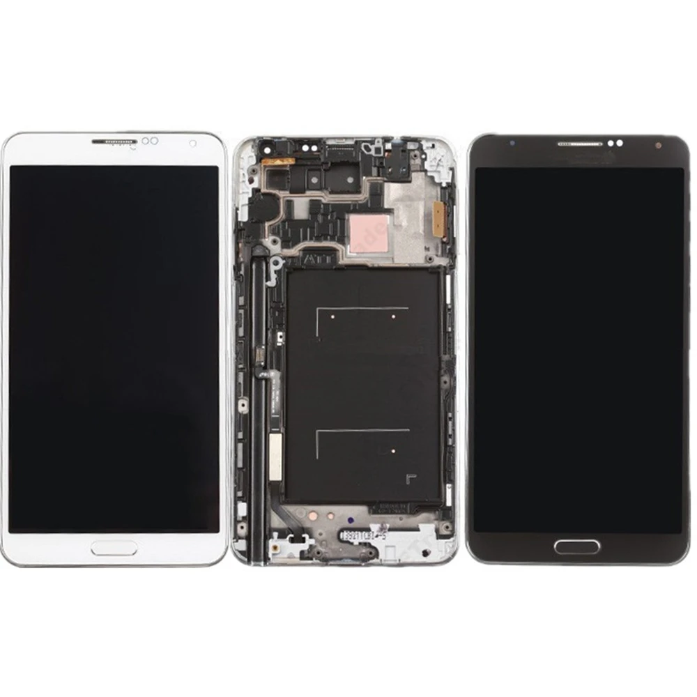 Для Samsung Galaxy Note 3 N9005 N900A ЖК-экран и дигитайзер в сборе с передней рамкой Замена