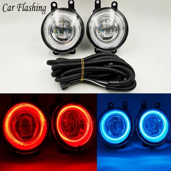 

Car flashing 1Set/pair 12V Car LED Angel Eyes DRL Fog Light Lamp DRL Daytime Running Light For Toyota Subaru Trezia 2011-Up