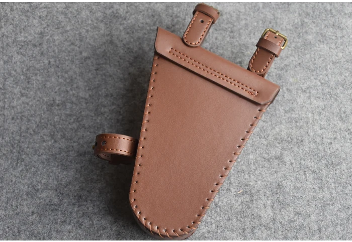 Perfect G05 Cycling tool bags Retro bicycle with beam triangle bag kit beam bag bag leather nostalgic classic style 9