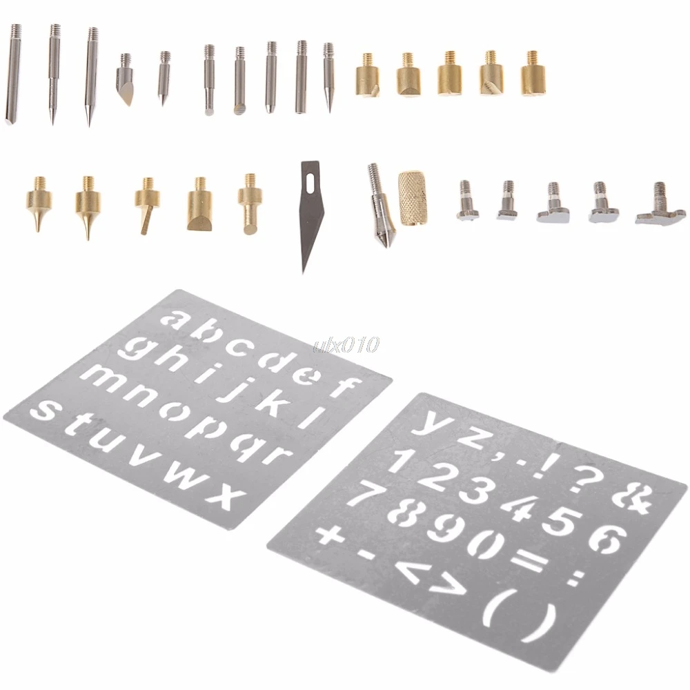 28 шт./компл. для выжигания по дереву Советы трафарет паяльник для подключения к работе резьба горелка Инструмент July1 и Прямая поставка