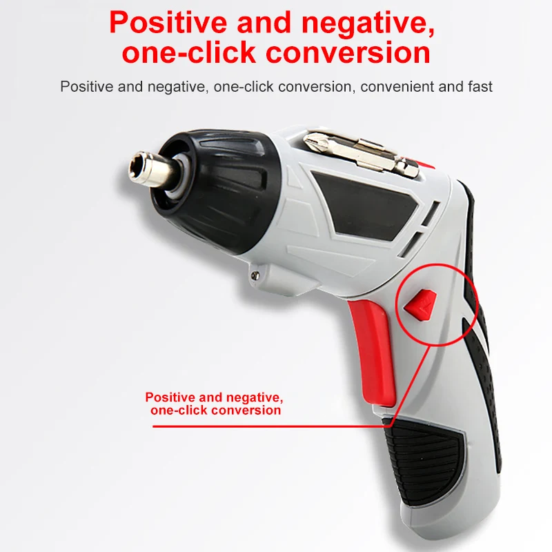 

Electric Screwdriver 4.8V Portable Cordless Screwdriver 45 Pcs Screws Kit LKS99