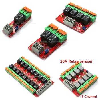 

1/2/4/8/16 Channel 20A Relay Control Module high / low level 1ch 2ch 4ch 8ch 16ch Controller 5v for UNO R3 Raspberry Pi