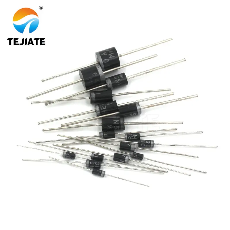 

100PCS 1N5817 1N5819 1N5399 1N4937 1N4004 Schottky Rectifier Diode 1N4001 1N4007 UF4007 HER107 FR207 FR157 FR107 RL207 DO-41