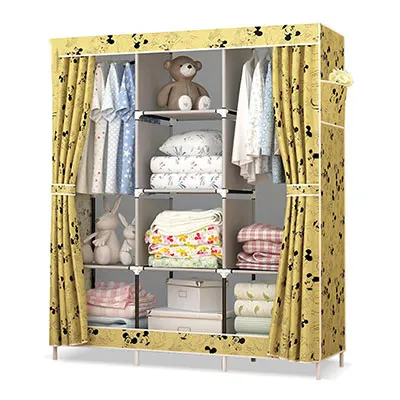 Современный минималистичный нетканый Тканевый шкаф для одежды складной пылезащитный шкаф для хранения одежды DIY сборочный шкаф мебель - Цвет: color 8
