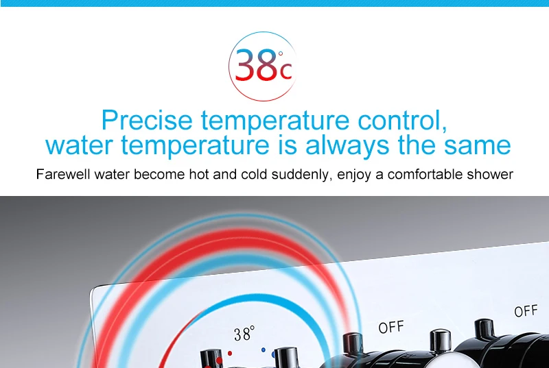 5 Function Shower System Thermostatic Faucets Embedded Ceiling Remote LED Shower Head 420710mm Mist Waterfall Shower (3)