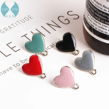 

Ritoule DIY handmade jewelry alloy earrings hanging simple love earrings earrings pendant pendant accessories material
