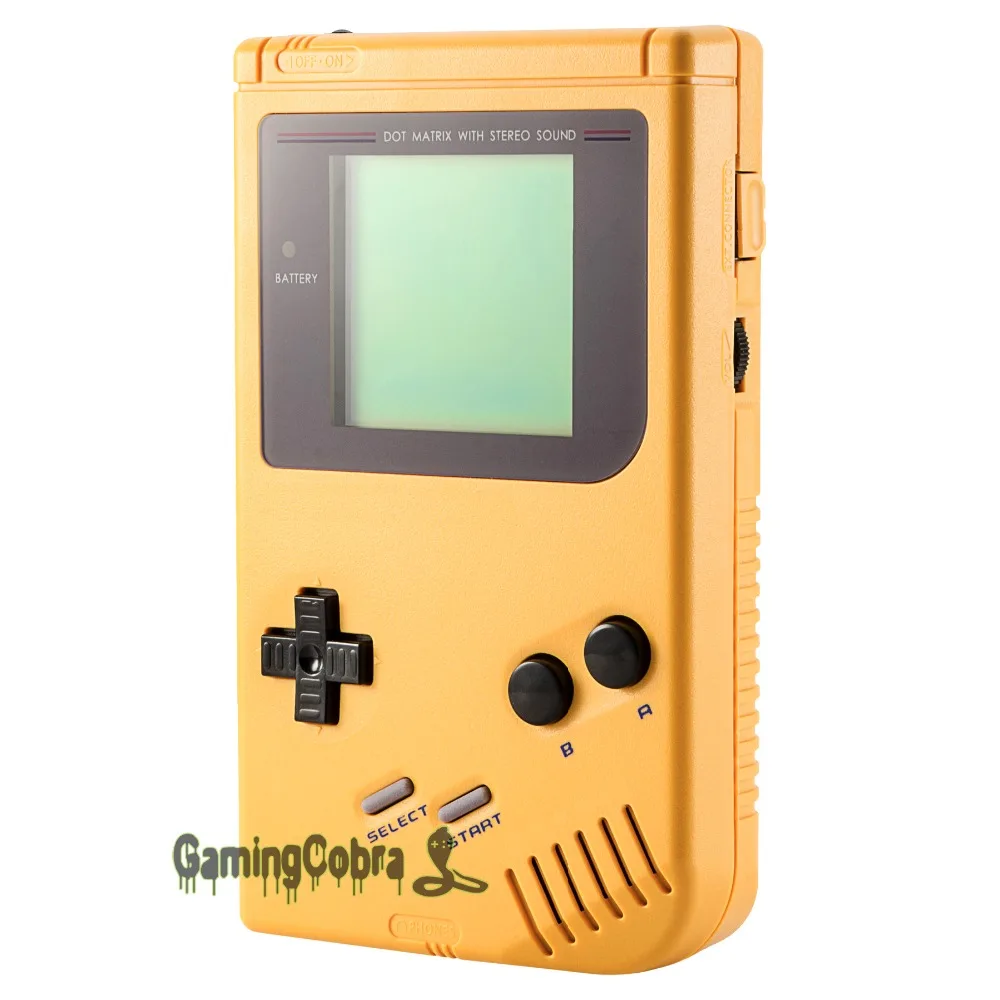 Yellow Solid Full Housing Shell Buttons with Screen Len for Gameboy DMG-01 - GBF001