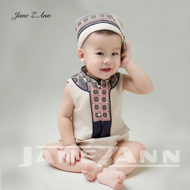 Jane Z Ann/детская одежда для фотосъемки платье для студийной фотографии одежды для маленьких мальчиков и девочек от 3 до 12 месяцев