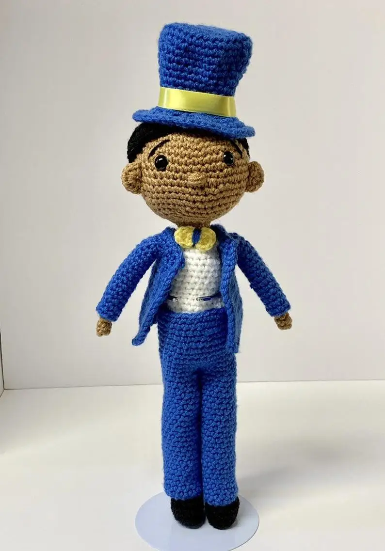 Крючком игрушки amigurumi погремушка ручной работы человек модель для мальчика номер DXB0012