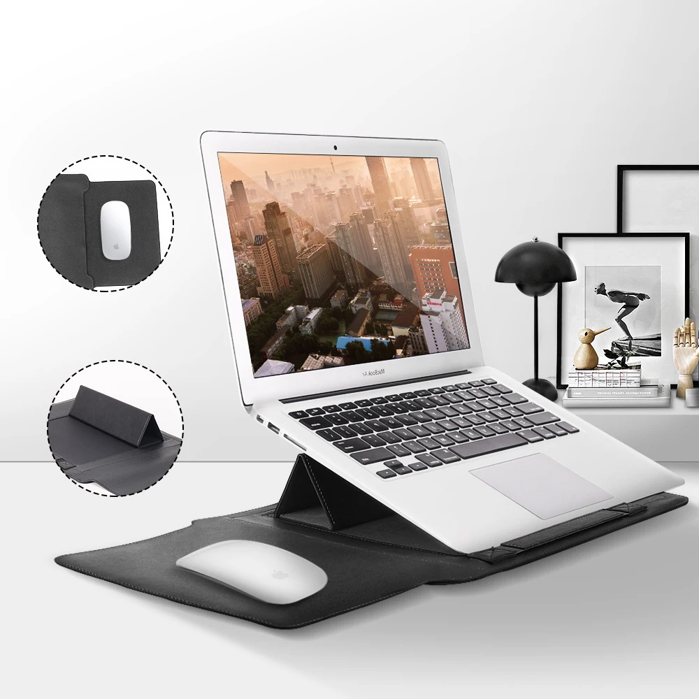 Чехол 4 в 1 для Macbook Air 13, сумка для ноутбука, чехол для Macbook, поддержка ручки, ноутбук 15,6 дюймов, рукав для ноутбука, портативные аксессуары для ПК