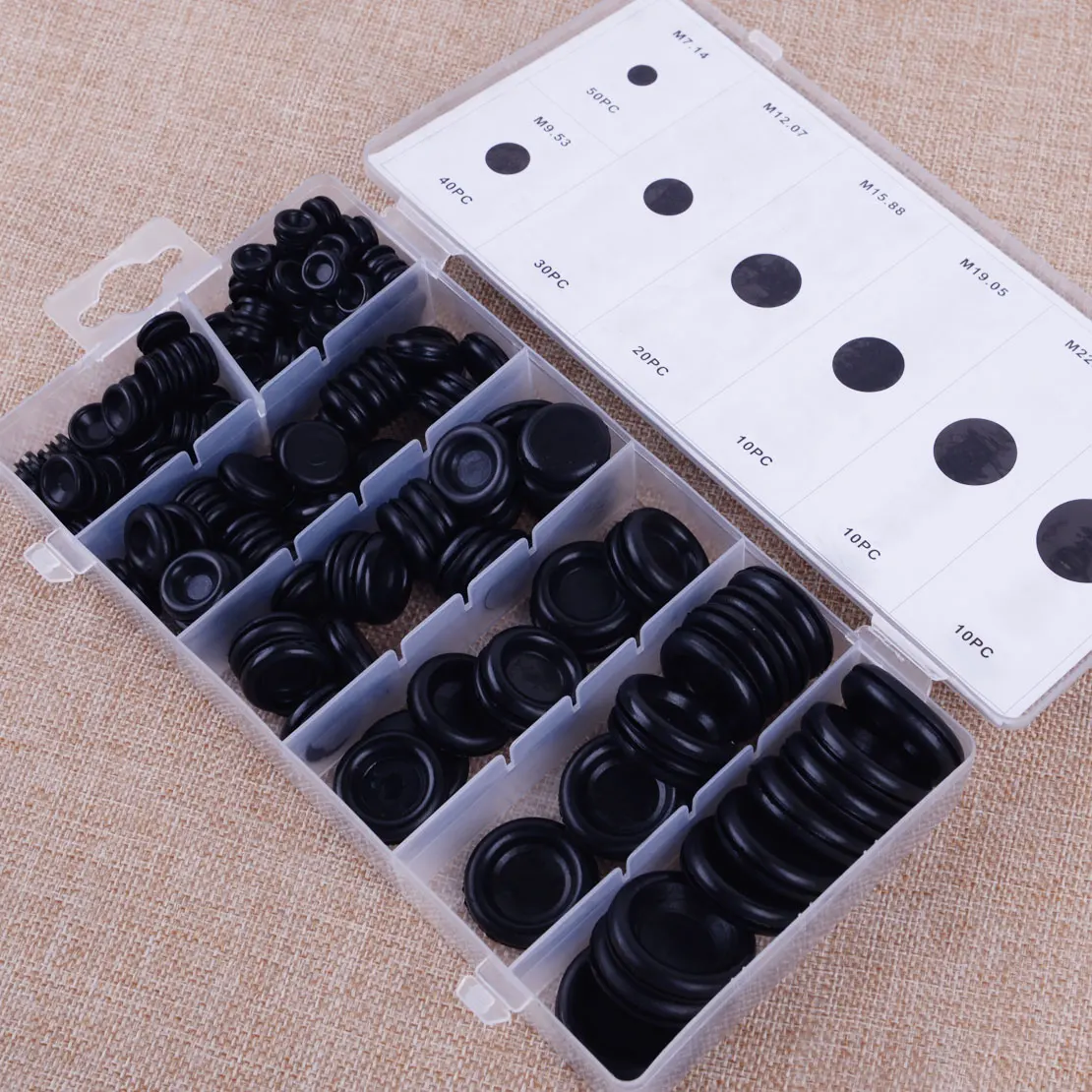 Buy CITALL 170pcs Black Rubber Grommets Assortment
