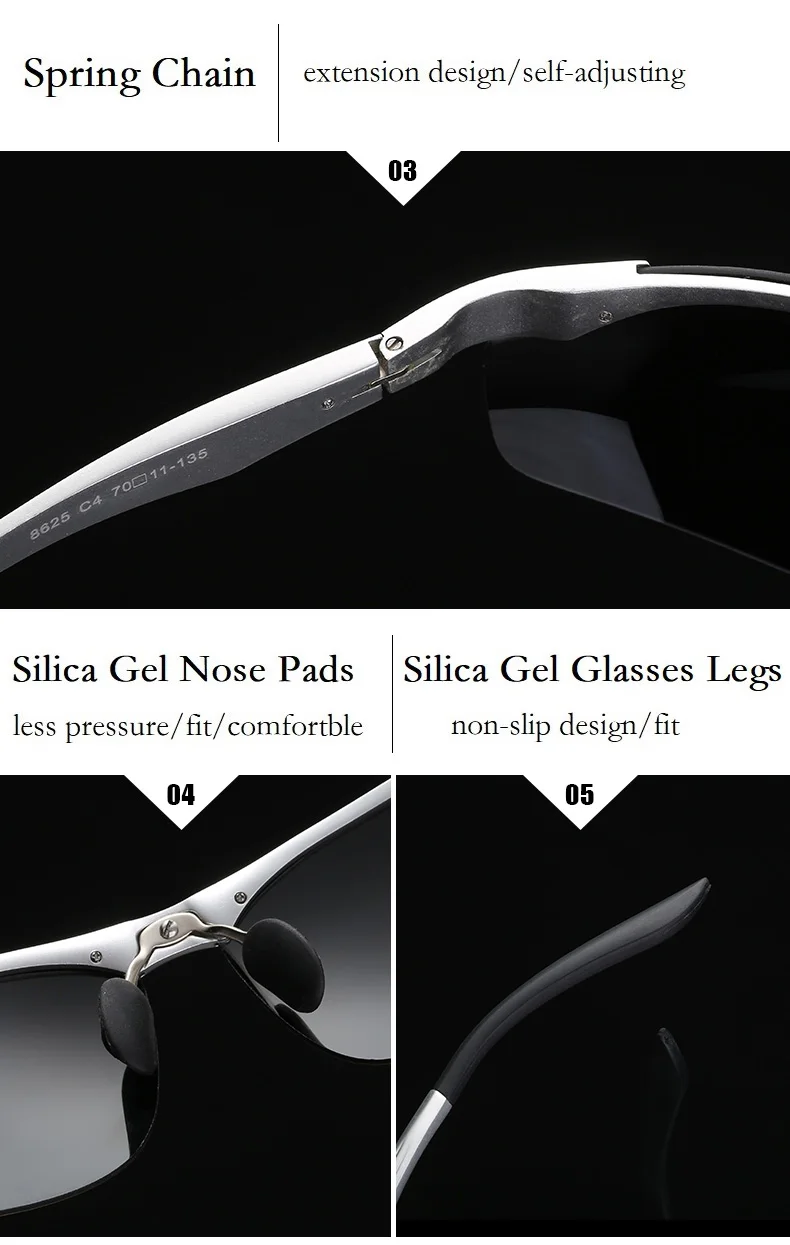 YSO солнцезащитные очки Для мужчин поляризационные UV400 алюминия и магния рамка солнцезащитные очки вождения очки полу без оправы аксессуары