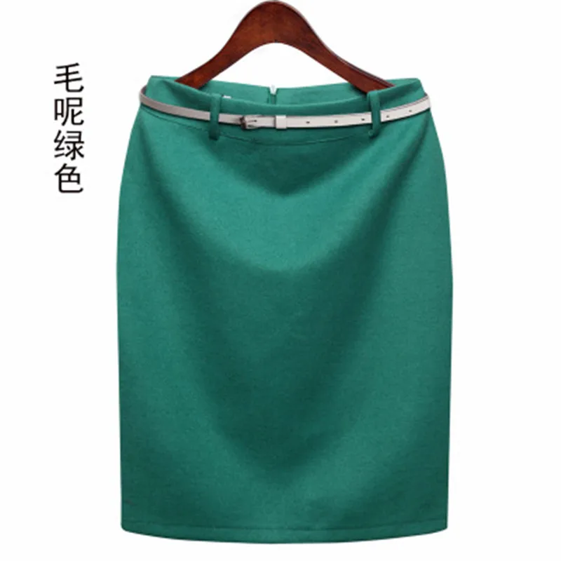 2018 High Quality Fashion Autumn New All-match 7 colro Solid Slim Hip Bust Skirt Women's Fashion High Waist Career Short Skirts Skirts