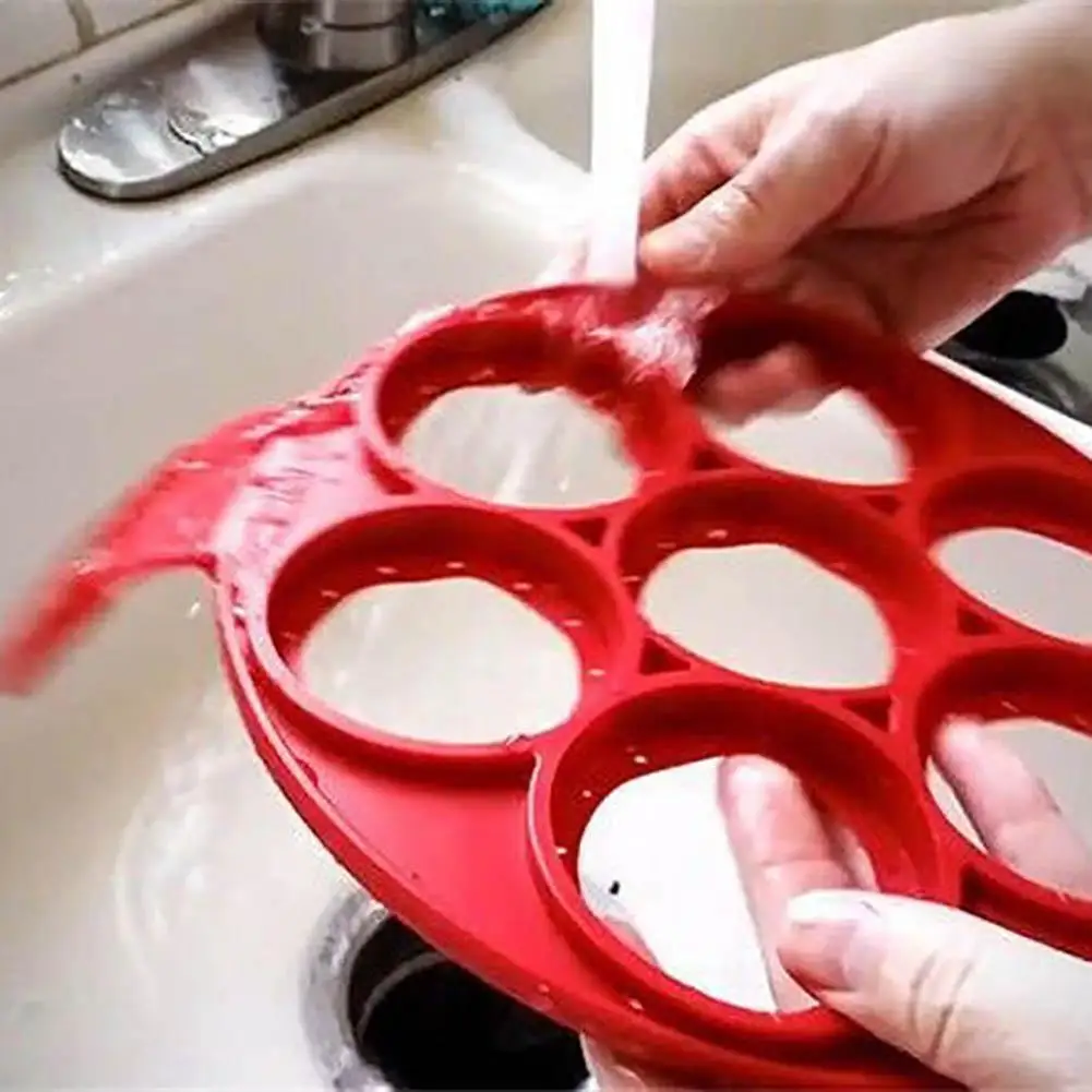 Drop shipping Silicon Perfect Eggs Shape Cooking Tools Mold Circular