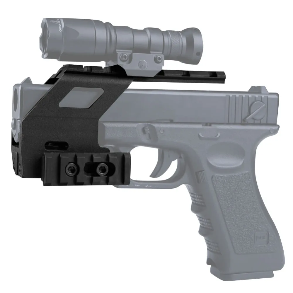 Тактический Пистолет Карабин Комплект Глок база для рейки Системы для Glock серии G17 18 19 рейку 20 мм область адаптера для крепления