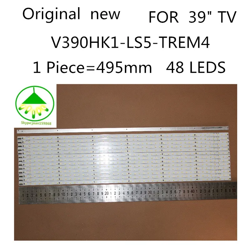 Светодиодная лента светодиодный для Hisense LE39A720 ЖК-Телевизор подсветка бар led 39K300J 4A-D074762 V390HK1-LS5-TREM4 1 шт. = 48 Светодиодный 495 мм
