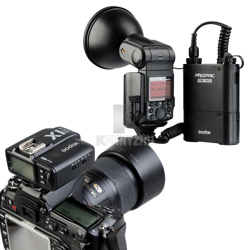 DHL, фотовспышка Godox Witstro Speedlite, светильник AD360II-N 360Ws 2,4G i-ttl 1/8000S+ X1T-N передатчик+ PB960 батарейный блок для Nikon