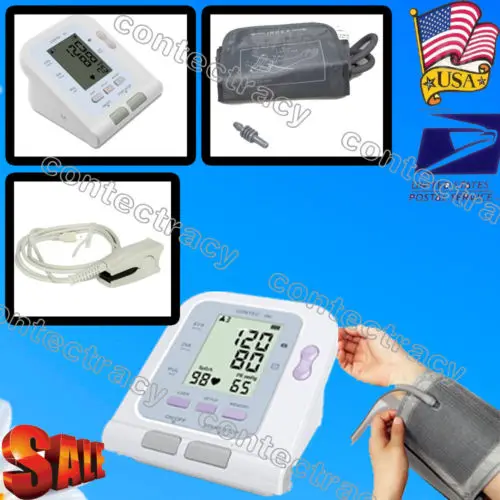 

US Full Automatic Digital Blood Pressure Pulse Blood Pressure Monitor,Spo2 PROBE BP Monitor