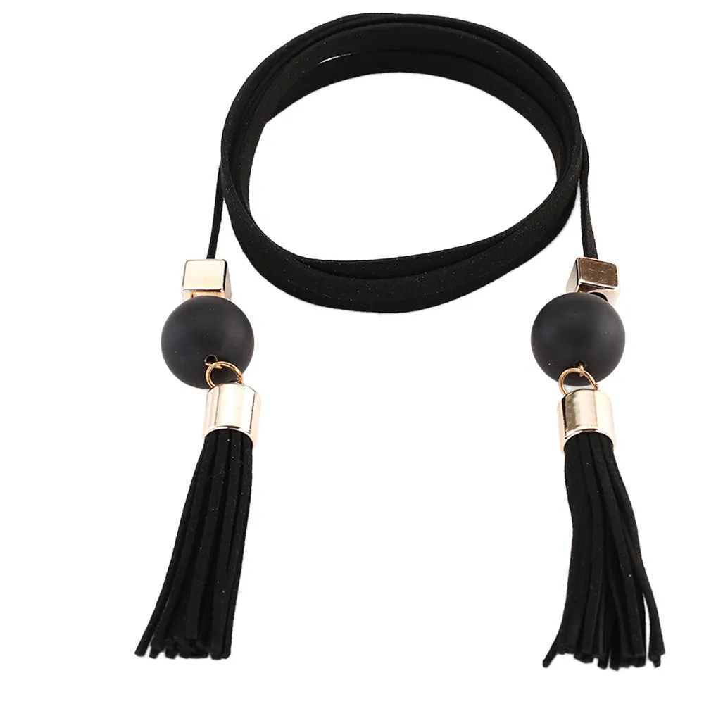 Модные женские кисточкой плетеный пояс cкручивание плетение волос Twist weaving