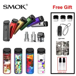 SMOK Nord Pod Vape 1100 мАч батарея 3 мл Pod система обычная сетка спиральная электронная сигарета комплект испаритель VS SMOK NOVO Minifit