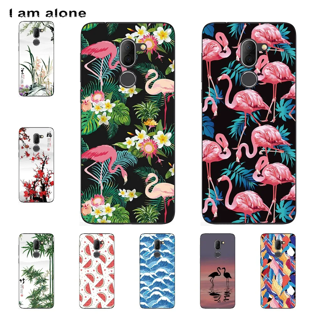 

I am alone Phone Cover For Alcatel 3X 5058Y 5058i 5.7 inch Solf TPU Cellphone Fashion Cases Shipping Free