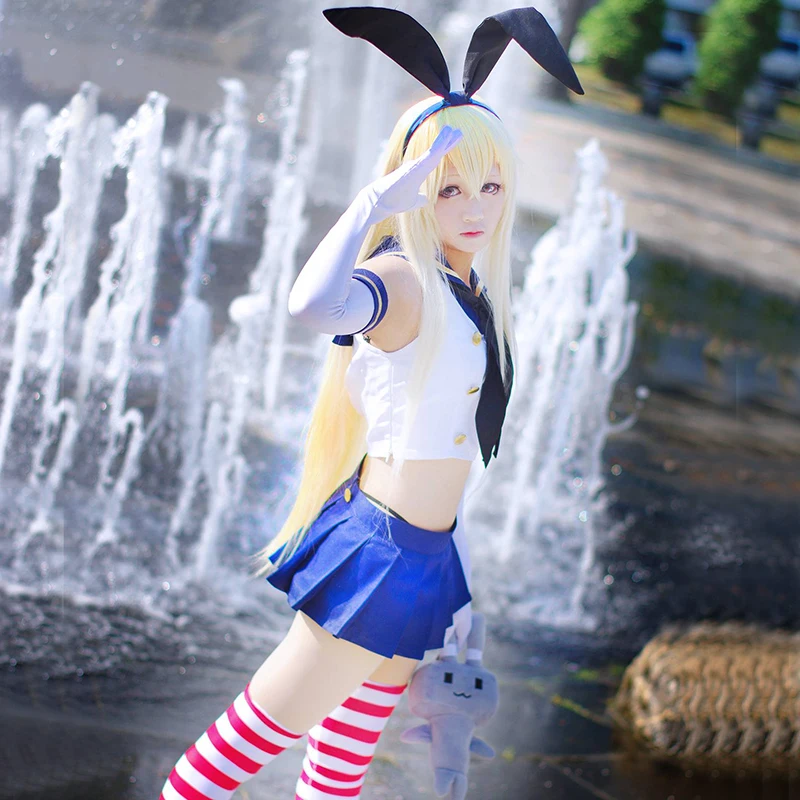 Аниме Kantai Collection cos (shimakaze) Женская обувь для косплея Love Live на Хэллоуин вечерние