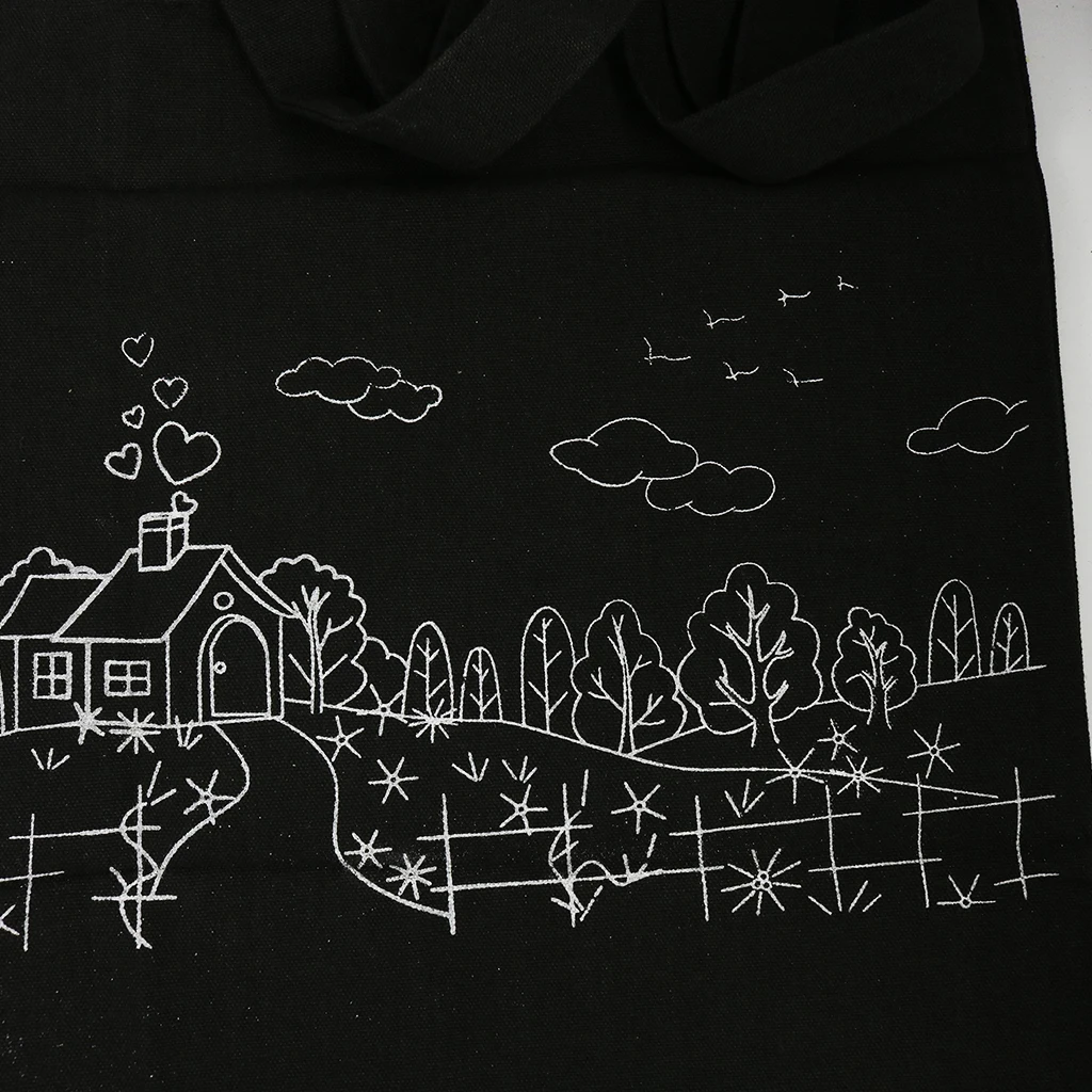 Embroidery Cross Stitch Kit Canvas Tote Bag Making DIY Handmade Sewing Crafts