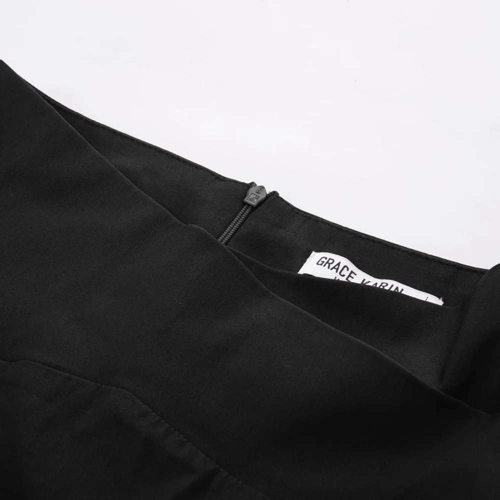 Черные/винные женские облегающие офисные юбки, Женская рабочая Деловая одежда, высокая растягивающаяся облегающая юбка-карандаш до колена