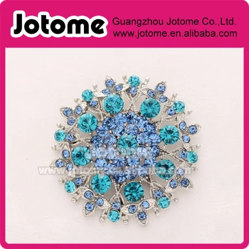 

Crystal Blue Wedding Brooch,Bouquet Rhinestone Teal Blue Aqua Brooches for Bridal Dress Sash Cake, DIY Jewelry Teal Blue Broach