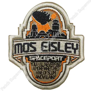 

4.5" Star Wars Celebration 6 Mos Eisley Spaceport Embroidered Patch Uniform Movie Iron On Patch Custome TRANSFER MOTIF APPLIQUE