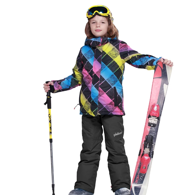 

Dollplus 2019 Boys Ski Set Children Clothes Waterproof Windproof Kids Winter Warm Snow Outdoor Sport Suits for Girls Jacket Pant