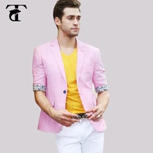 Популярные Дизайн Для мужчин S марка Половина рукава Дизайн er хлопок Для мужчин Блейзер Пальто для будущих мам Slim Fit костюм Стильный Пиджаки для женщин для мужчин