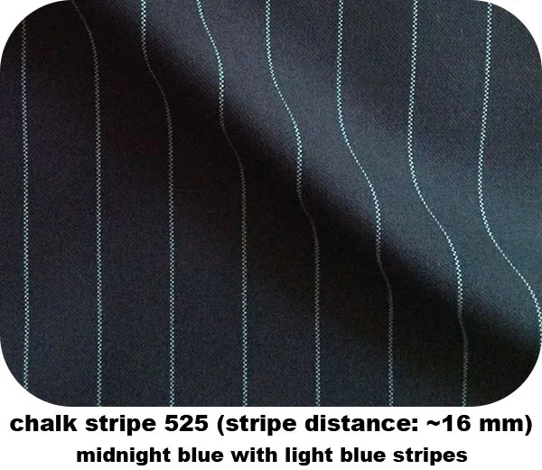 Midnight blue Mens Chalk Stripe Suit Custom Made Midnight blue  Mens Striped Suit,Tailored Single Breasted Striped Men Suit