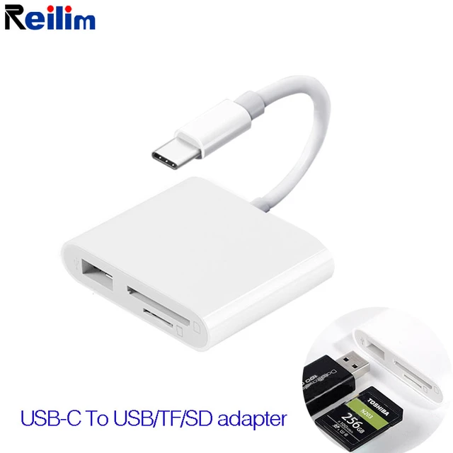 Usb C To 3.0 Camera Adapter Type C To Sd Tf Reader Converter Kit Cable For Ipad Pro Android Cellphone Laptop - Mobile Phone & Converters - AliExpress