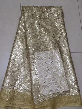 

Gold 3d Lace Fabric 2018 High Quality Lace Latest African Laces Fabric With Sequins Wedding Teal Nigerian French Lace Fabric