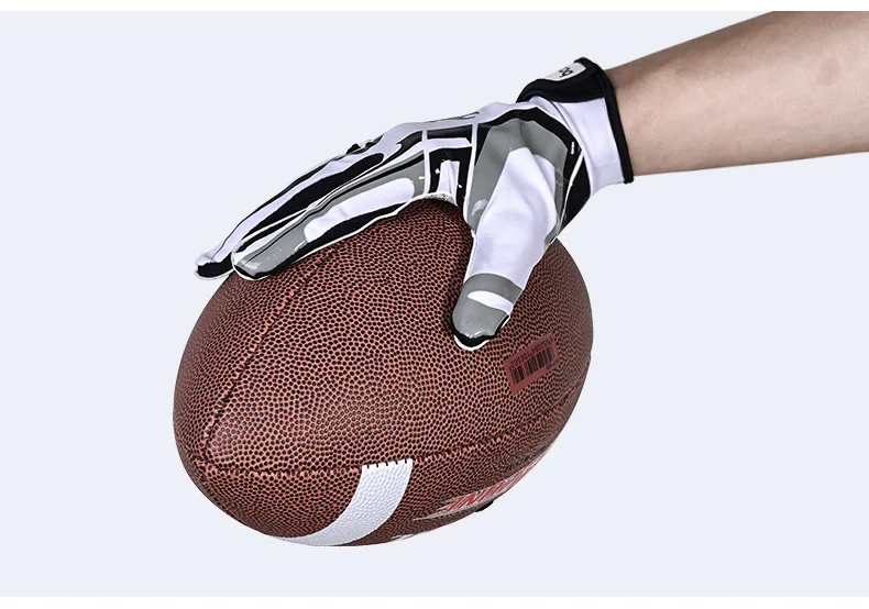 Luvas de Rugby Luvas de Futebol Caminhadas ao ar Boodun Masculino Feminino Dedo Cheio Respirável Antiderrapante Silicone Beisebol Americano Livre 12 Esporte e Lazer