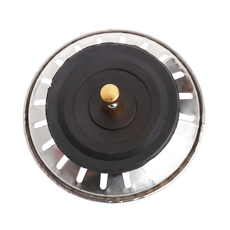 

Kitchen Stainless Steel Basin Drain Dopant Sink Strainer Basket Waste Filter