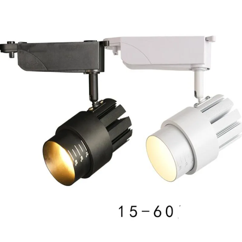 Fanlive 15pcs Cob Track Lamp 7w 10w 15w 20w 30w Ac220v 110v Lamp 7w 10w 15w 20w 30w Ac220v 110v