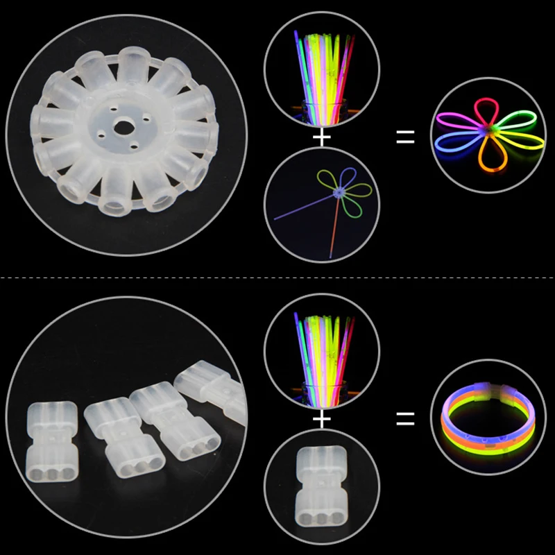 Вечерние Флуоресцентный светильник светящиеся палочки Браслеты ожерелья неоновая вывеска для Свадебная вечеринка светящиеся палочки яркие красочные светящиеся палочки 100 шт