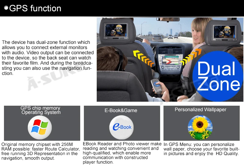 Flash Deal A-Sure 8 Inch 2 Din Car Auto Radio GPS Stereo DVD Player Navigation For Toyota Camry 2007-2013 DAB+ WIFI 16G ROM OBD Bluetooth 19
